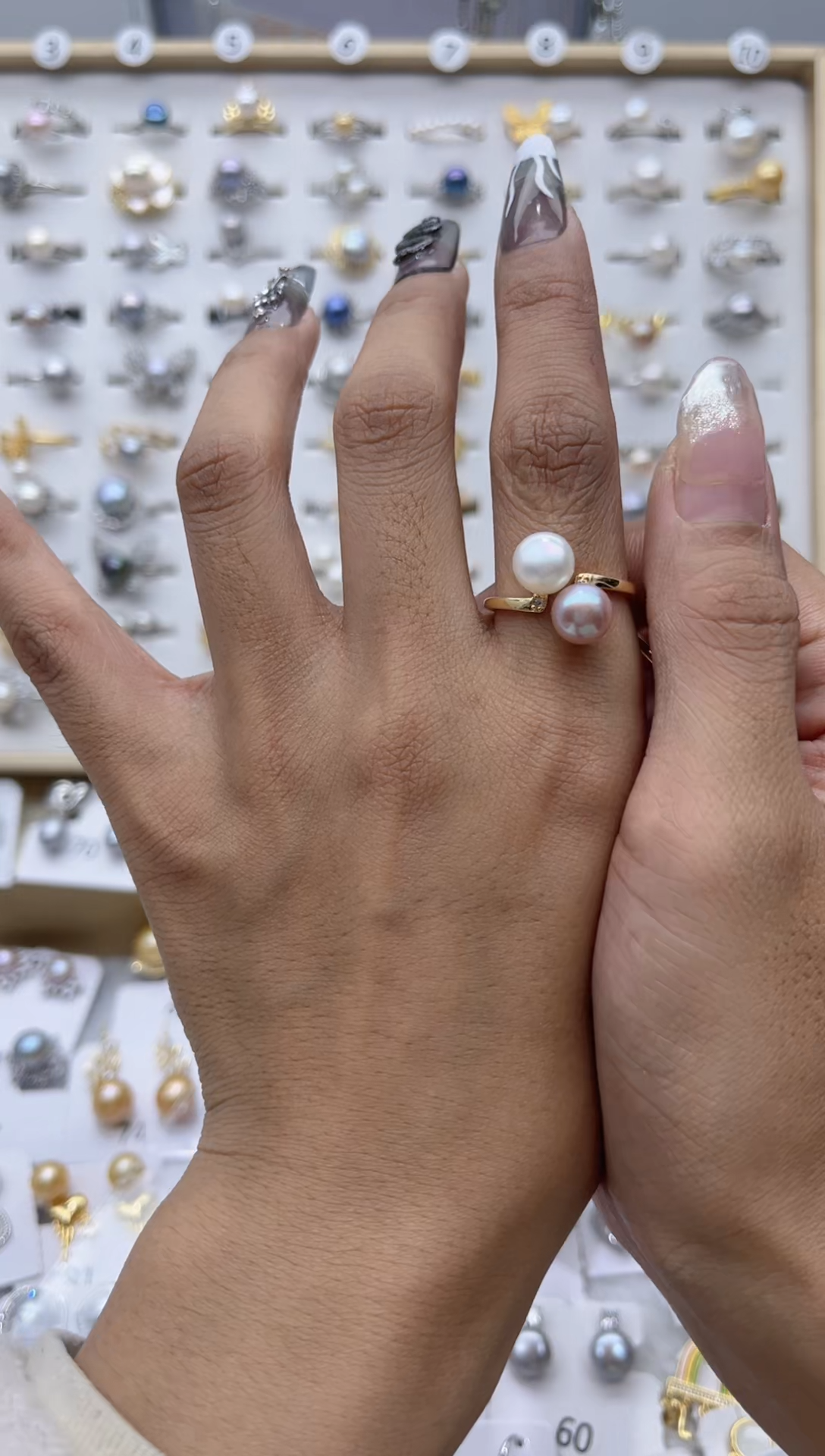 【闪购商品】淡水珍珠戒指合金38