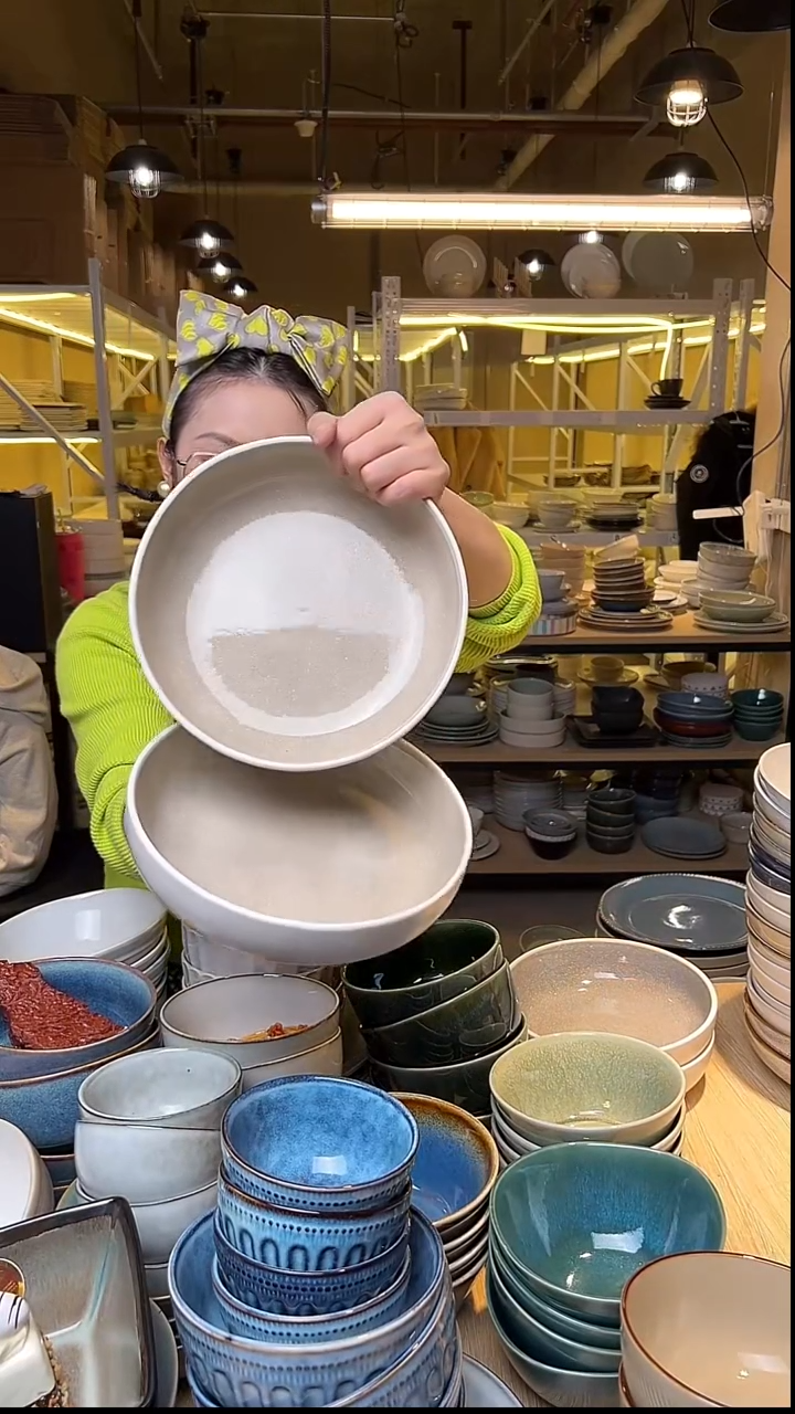 瓷278外贸尾货窑变釉下彩默认瑕疵