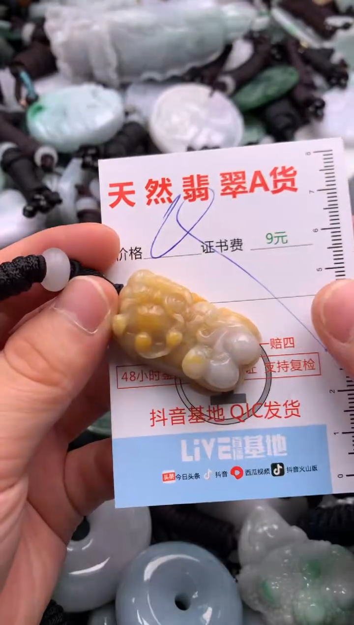 翡翠未镶嵌吊坠(不含链)1