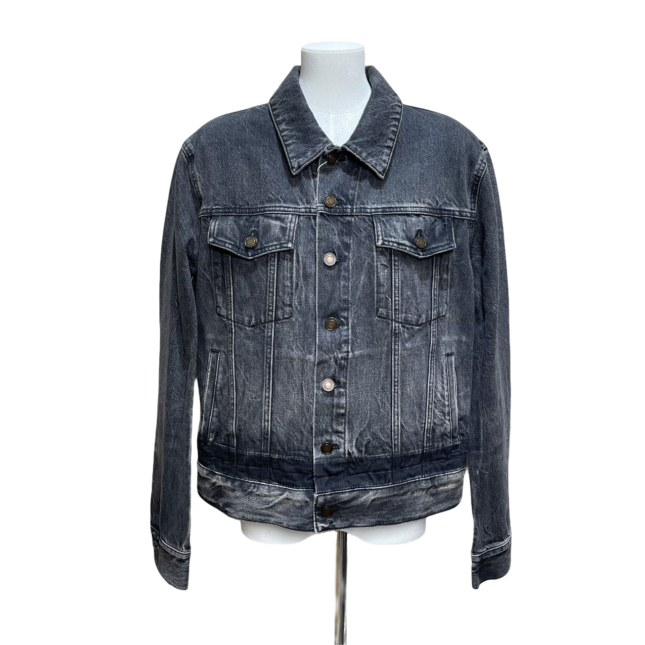 未使用 YSL/圣罗兰 蔚蓝/牛仔外套/M码/LZ1215S0052