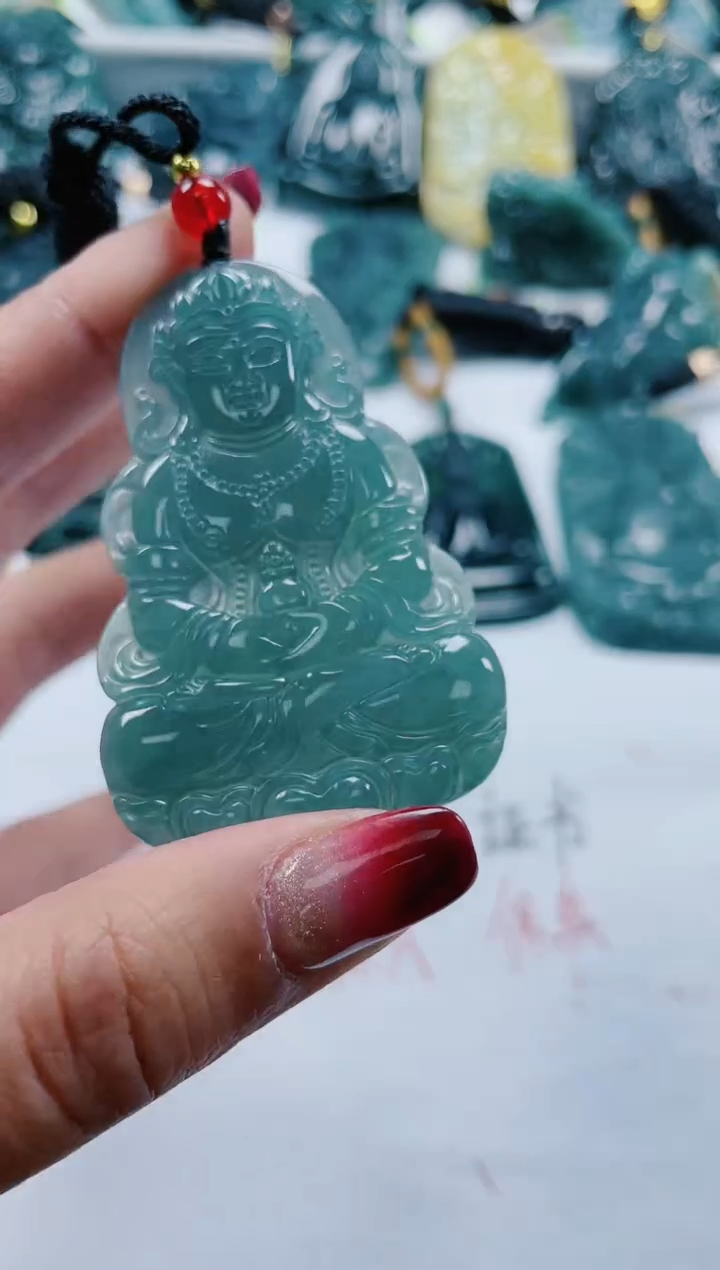 【闪购商品】翡翠颈饰未镶嵌多样性发货一件发货-度母观音