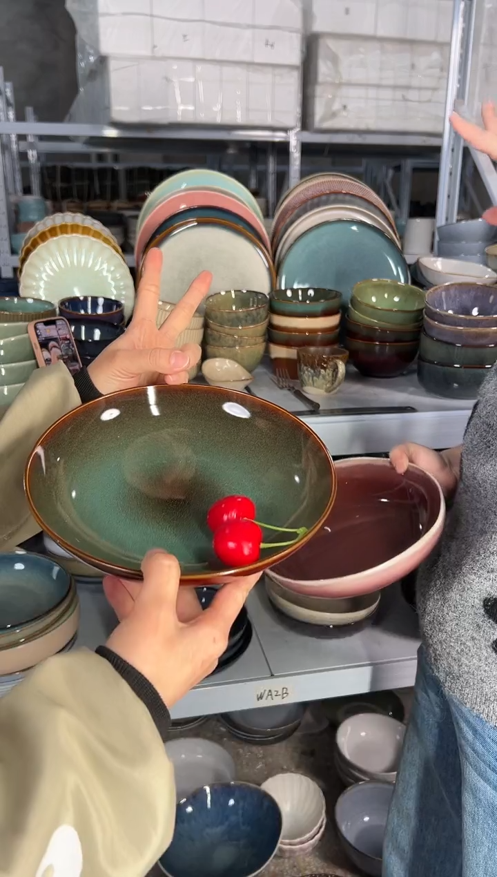 陶瓷外贸尾货瑕疵满20包邮X2深盘F3D