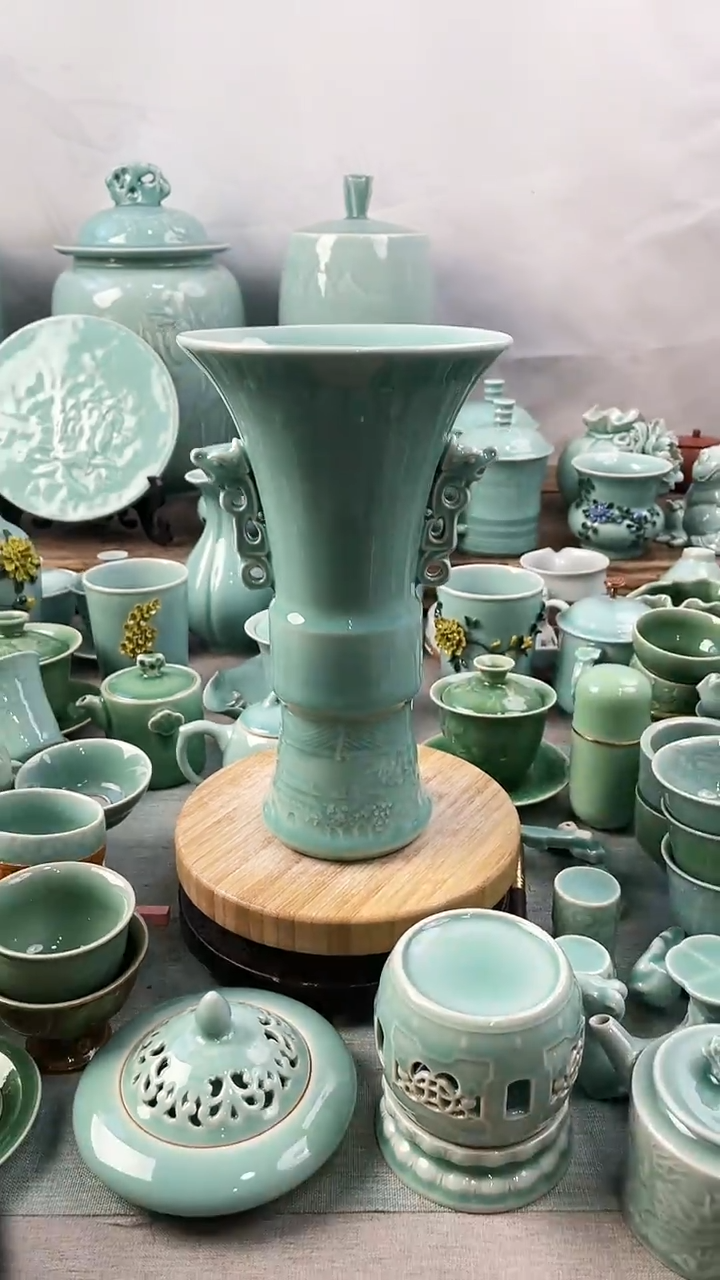 【闪购商品】纯手工 特价 微瑕 慧仙青瓷