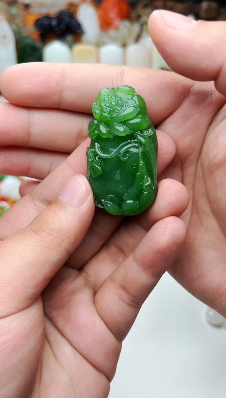 【闪购商品】和田玉颈饰未镶嵌莲花01