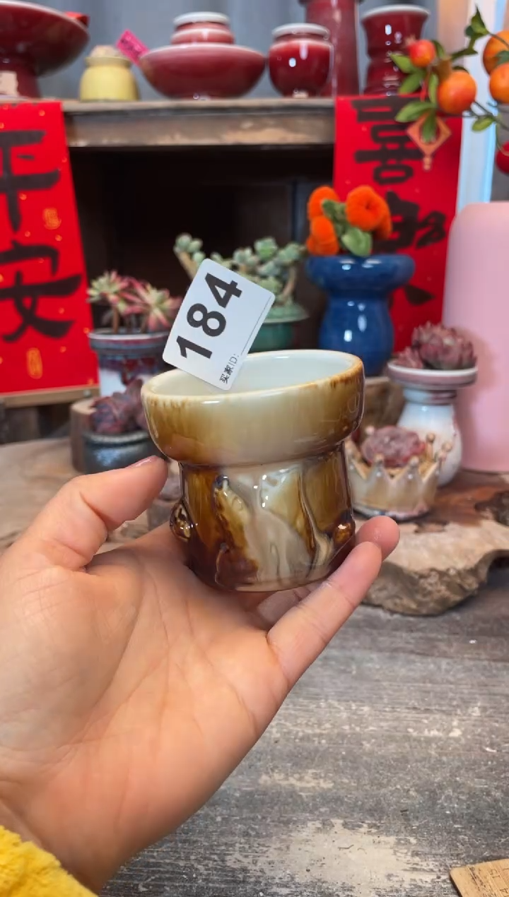 【闪购商品】摆件184知木小芳花盆