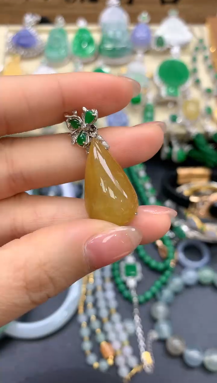 【闪购商品】翡翠颈饰18K金镶嵌399-中国好珍宝