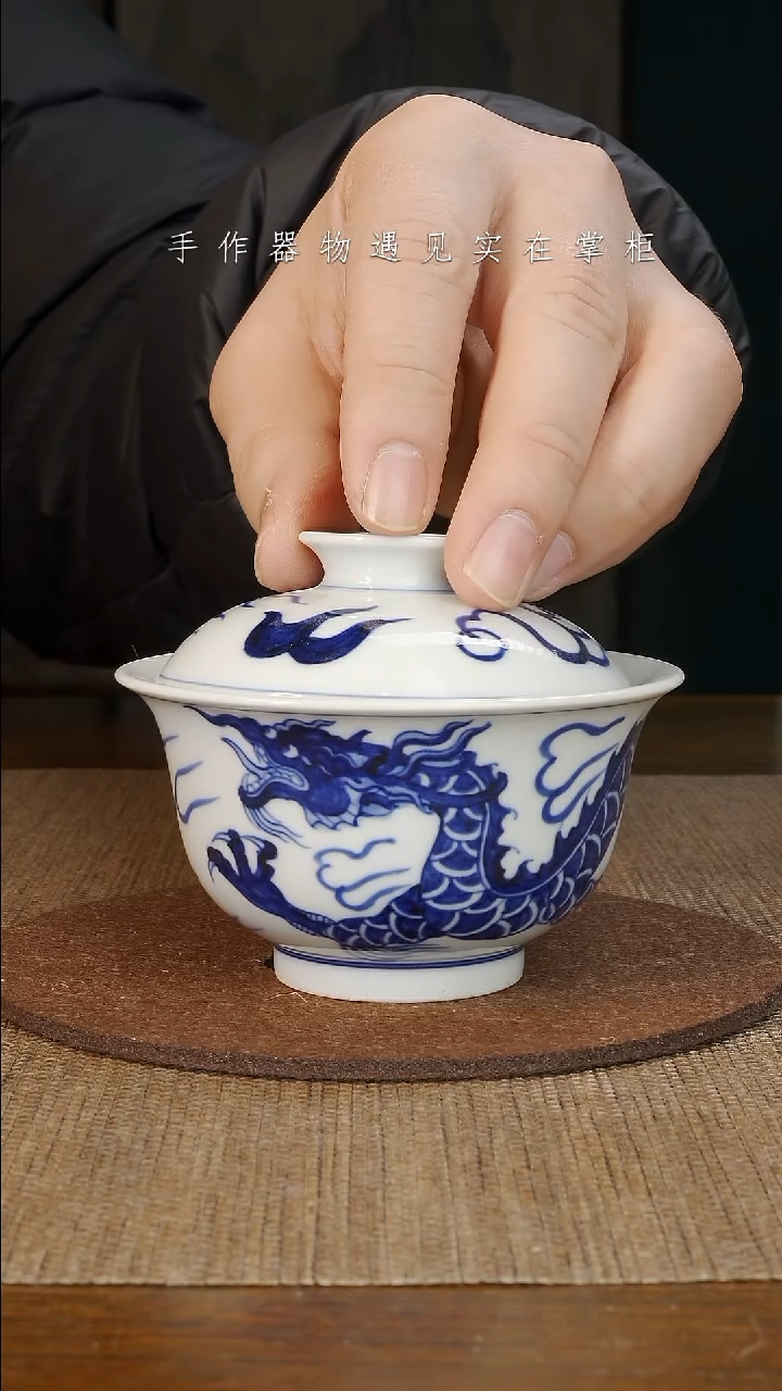 【闪购商品】摆件景德镇手工手绘茶具大器宛成