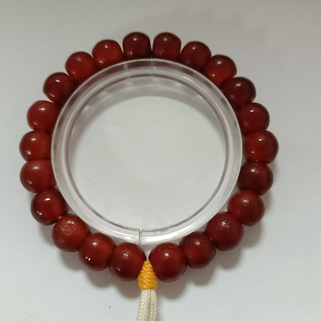 DZ7643清代老型 风化纹 算盘珠 玛瑙手串-FS