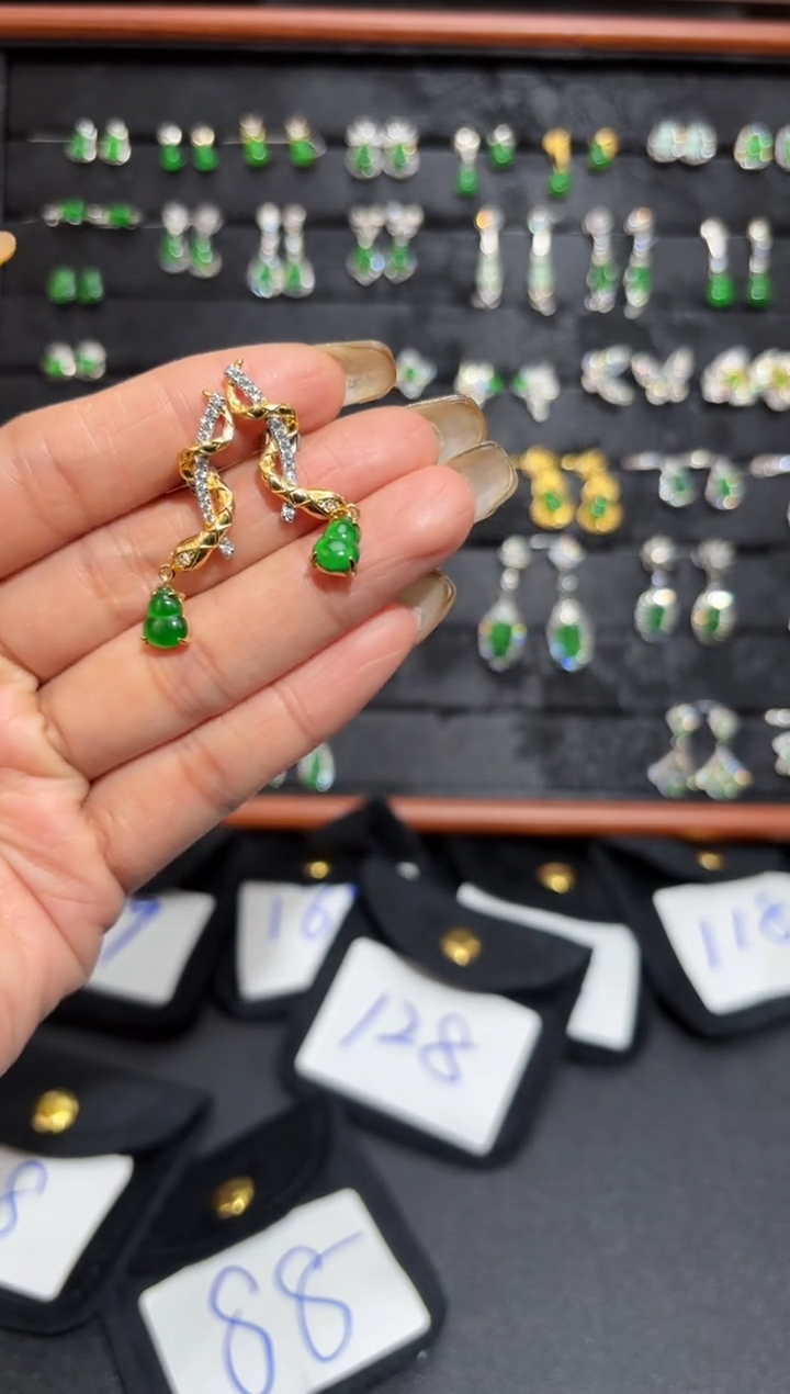 【闪购商品】翡翠颈饰银S925镶嵌葫芦/支持复检/一件