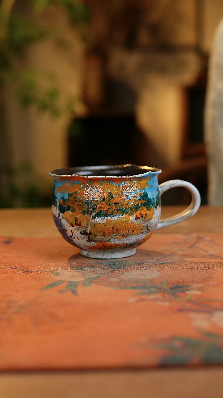 【闪购商品】瓷片1956景德镇手工手绘釉下彩高温瓷