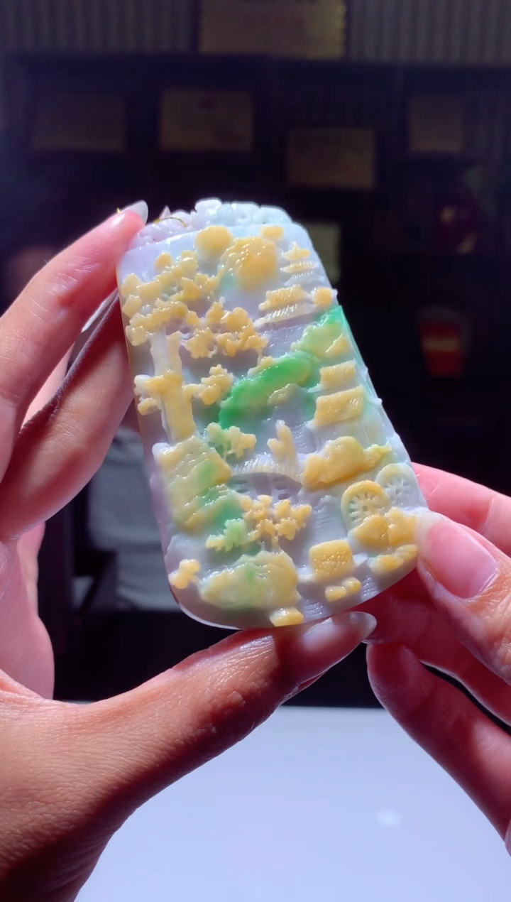 【闪购商品】定制翡翠未镶嵌挂件发货（拍一发一）