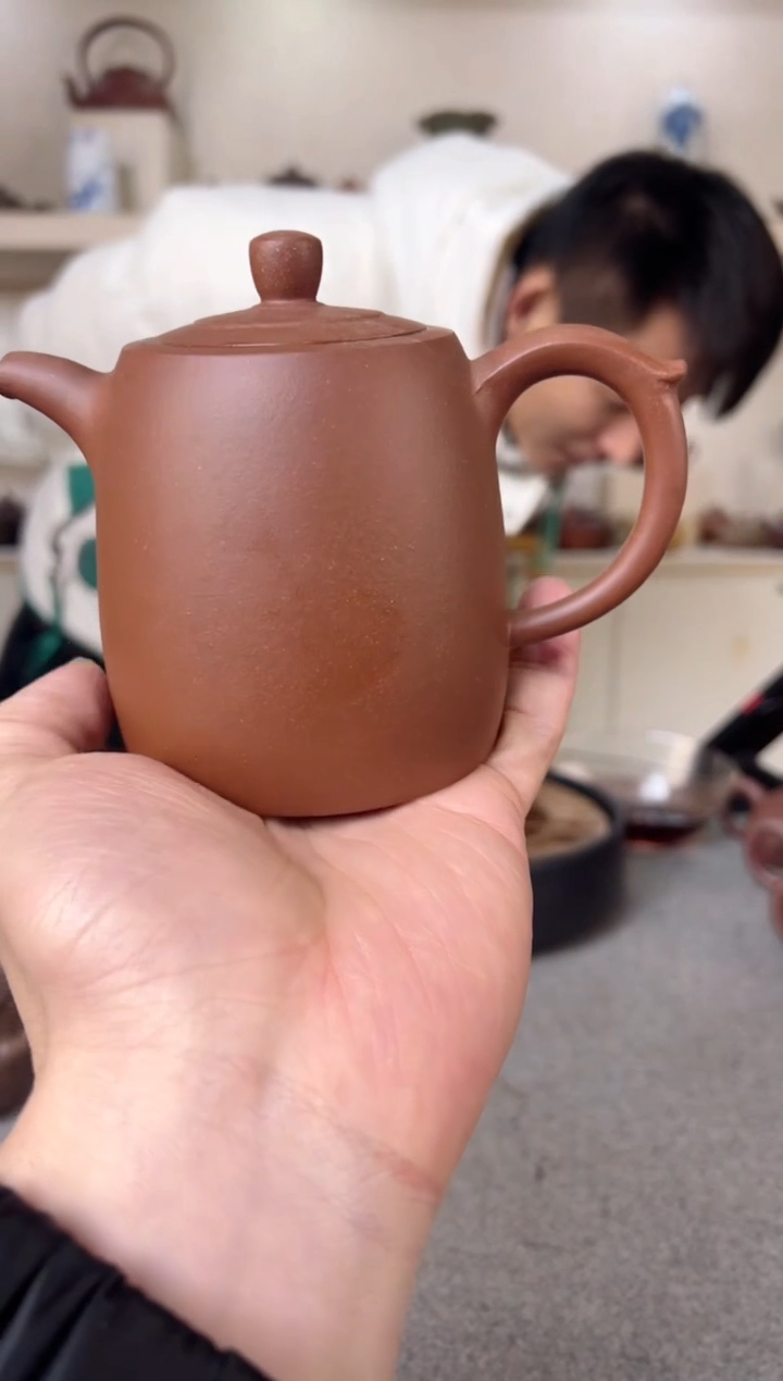 【闪购商品】紫砂茶壶高井栏 紫泥 半手工