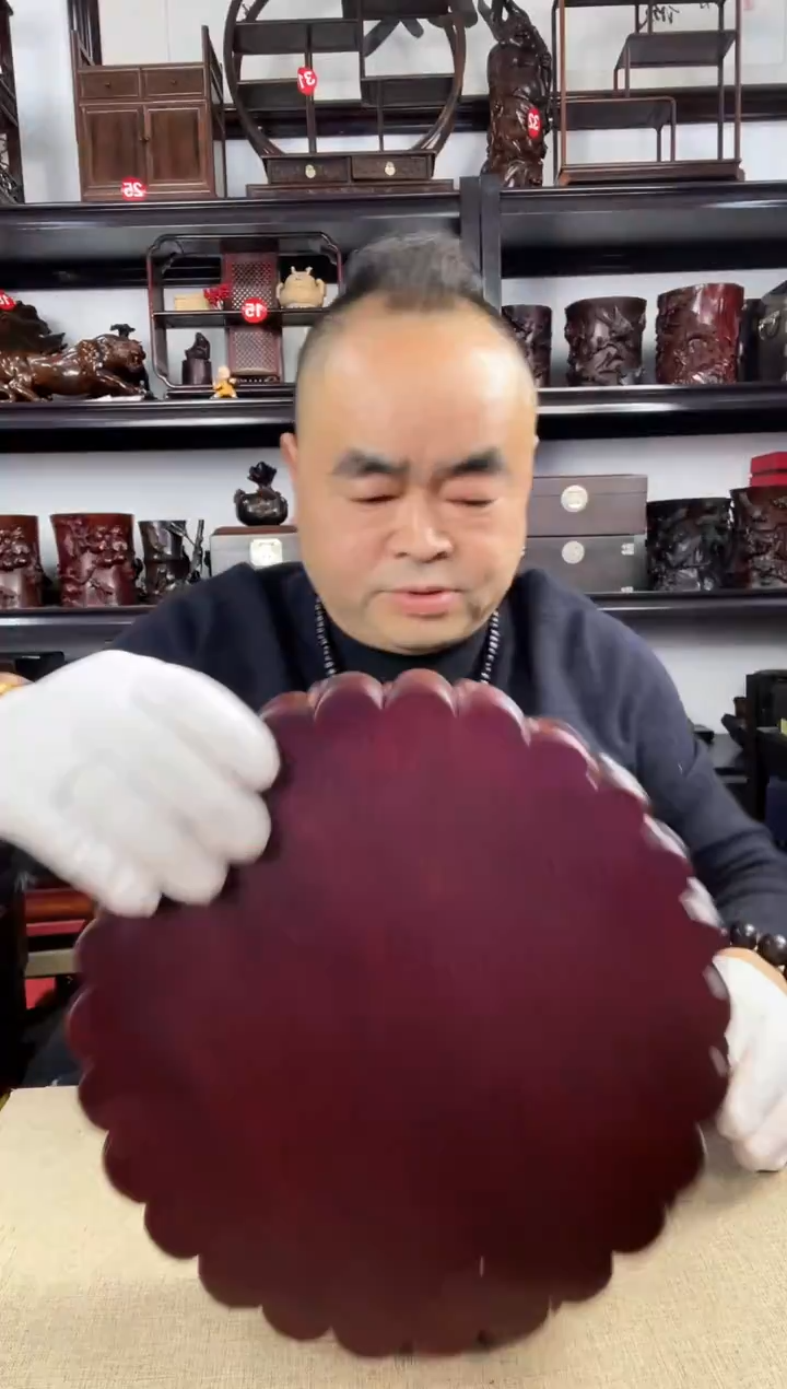 木老李红木工艺品3瑕疵