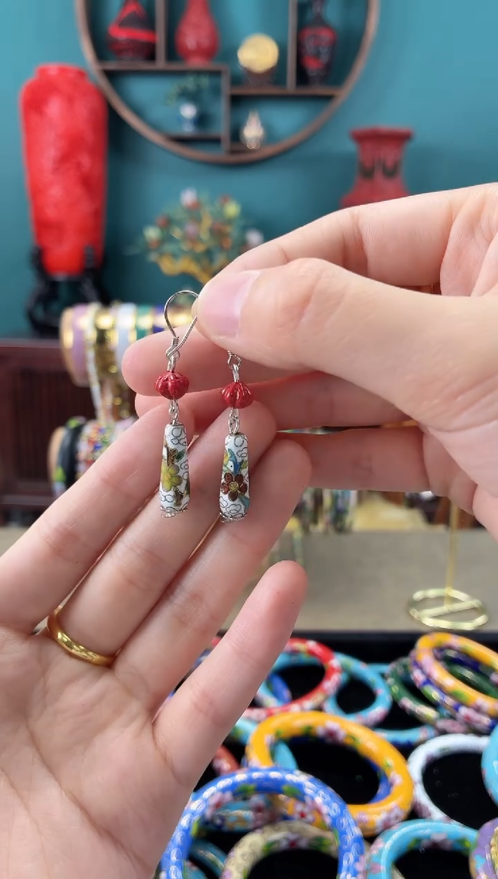 景泰蓝非遗手工耳环