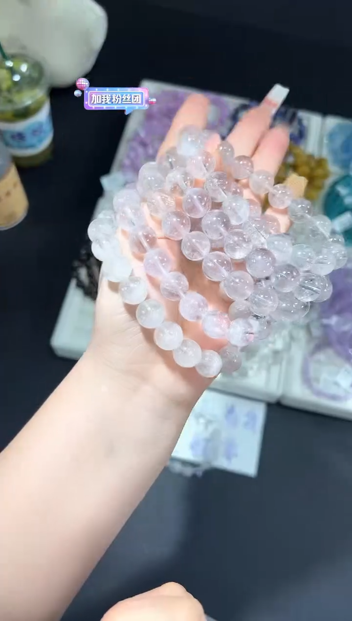 未镶嵌手串水晶35c多样性发其一【1条】默认微瑕11mm