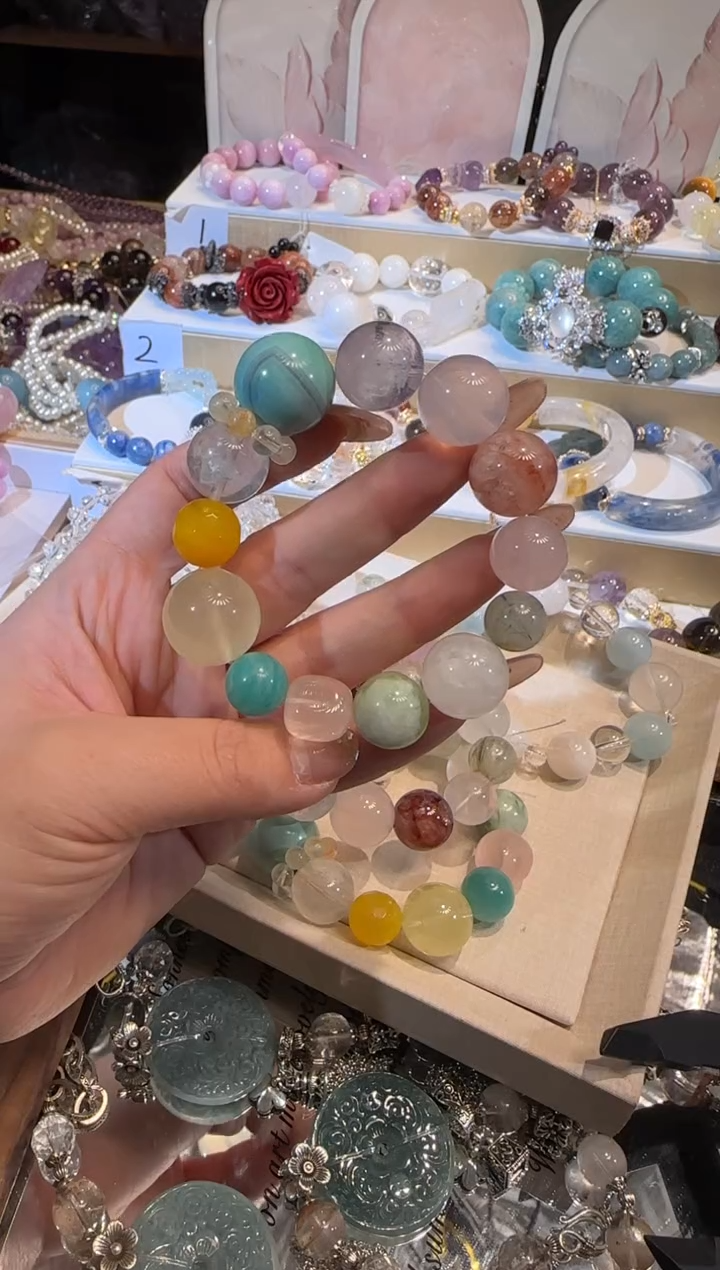 未镶嵌手串水晶多样性发一