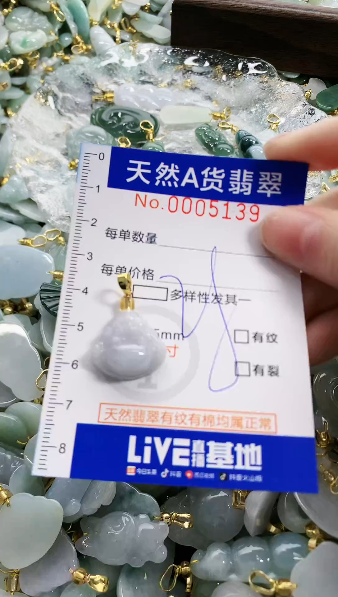 颈饰未镶嵌翡翠天然A货翡翠