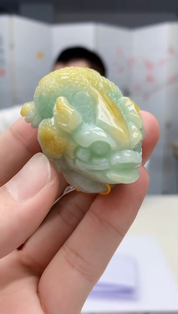 【闪购商品】定制翡翠未镶嵌4812bb-毛货挂件27