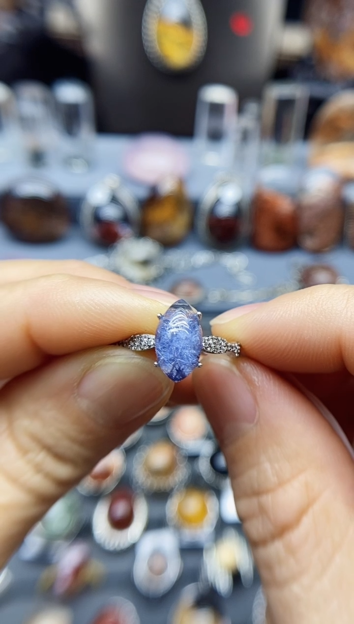 【闪购商品】水晶戒指银S925镶嵌水晶