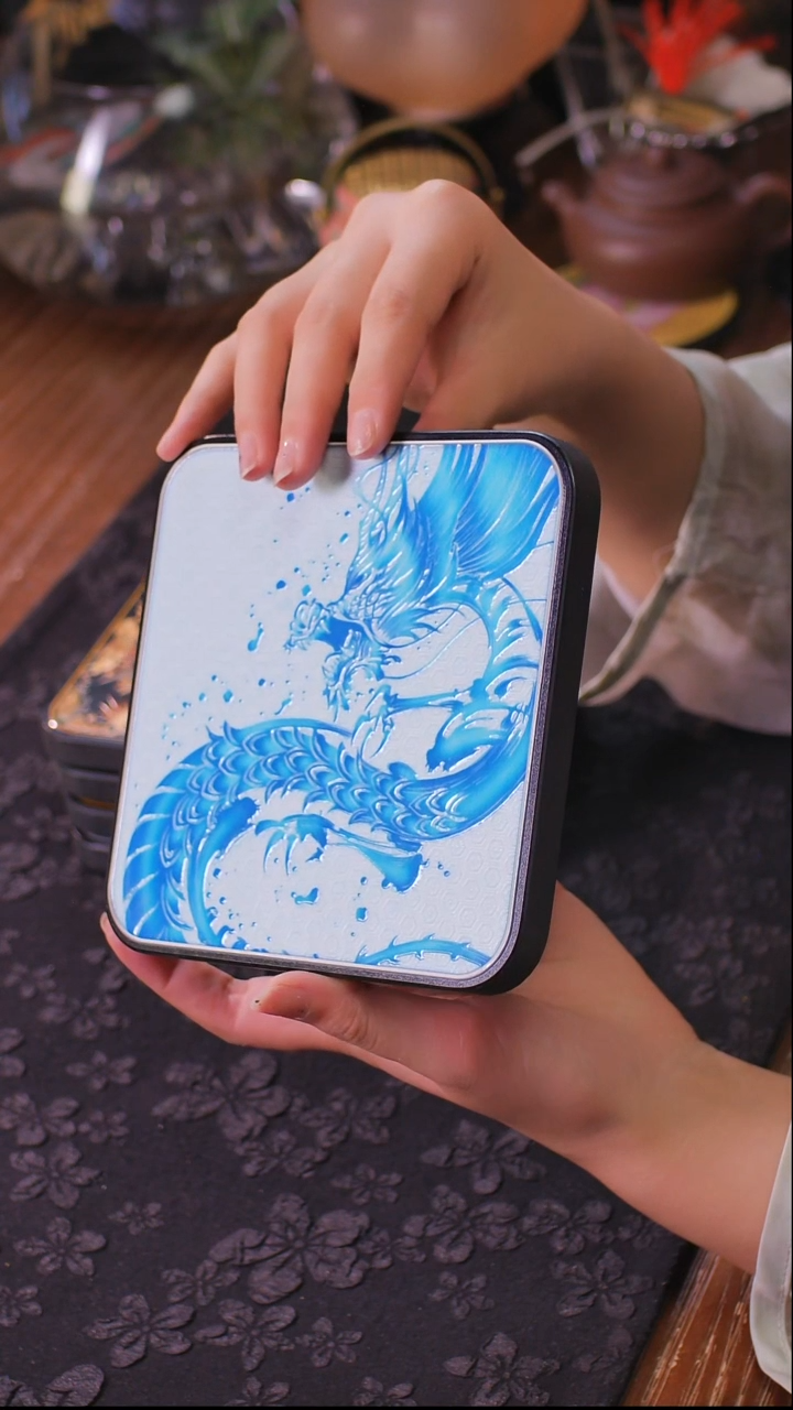 壹藏贰宝应龙图案大垫子一片