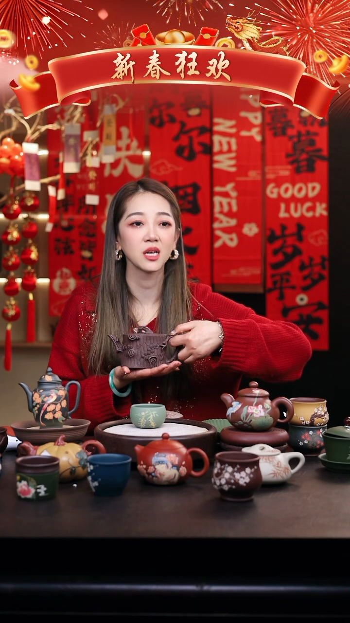 【闪购商品】紫砂茶壶高端礼盒3把壶/++柿子+茶叶罐