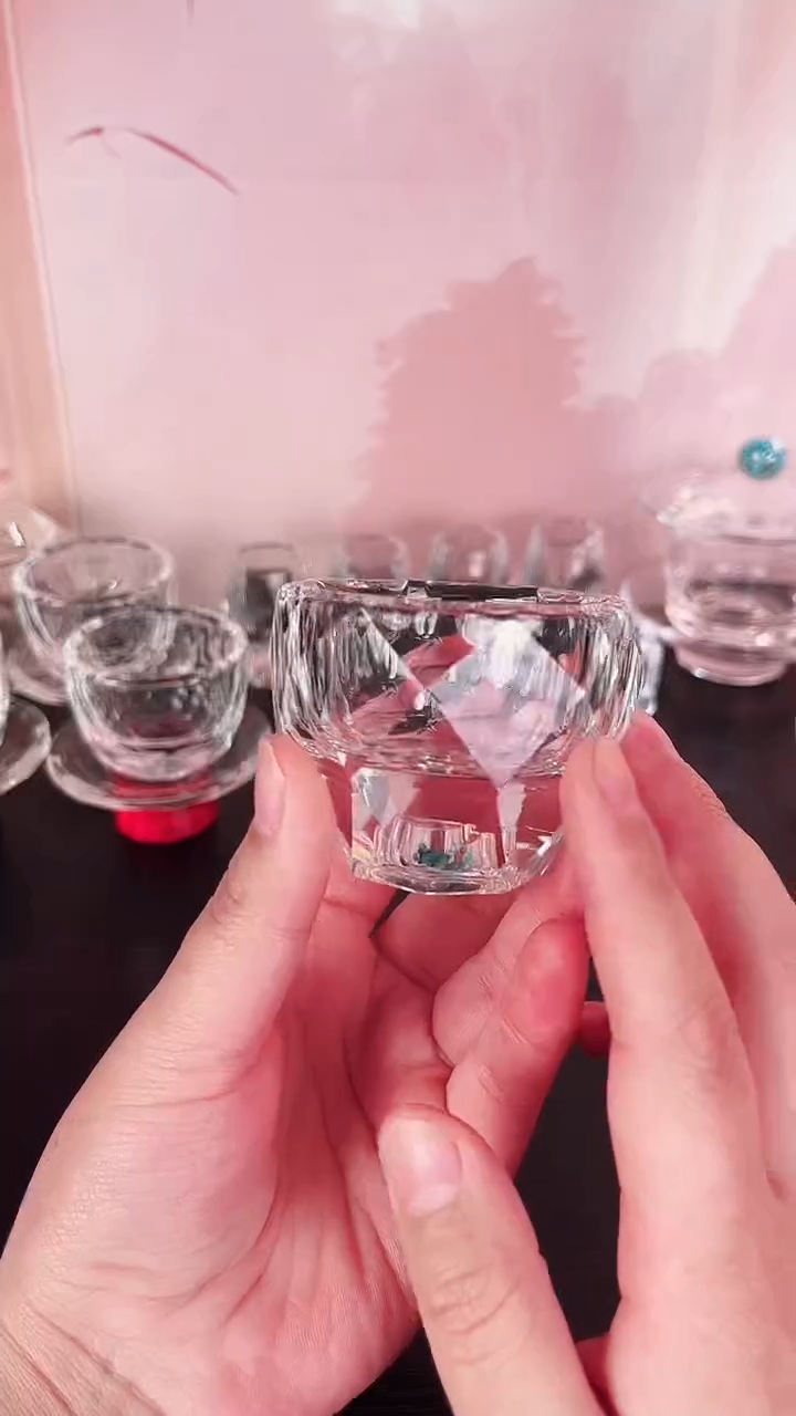 【闪购商品】八角杯水晶杯绿松石