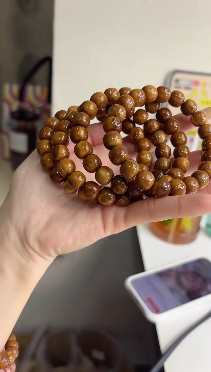 手串菩提根/象牙果沐g05库克桶珠10*11mm手串瑕疵不补