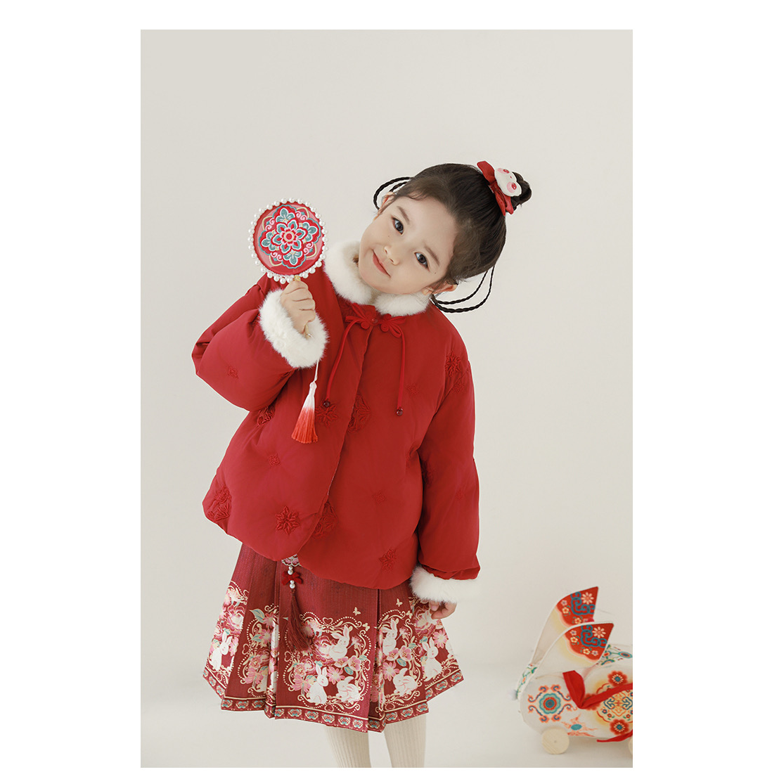 【清货】YOEHYAUL/幼悠【舒适暖冬】加厚保暖女童羽绒服 LD0060