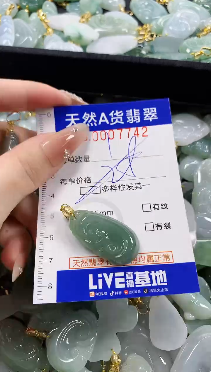 颈饰未镶嵌翡翠天然A货翡翠