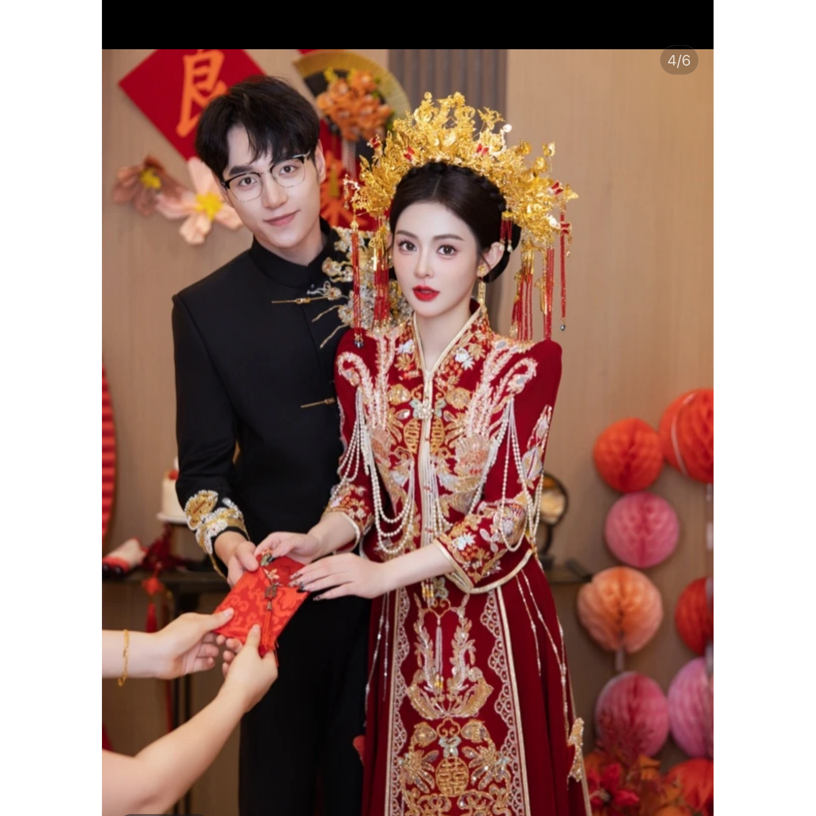 新款中式婚服新娘嫁衣丝绒高端修身出阁秀禾服（常规款，小个子款）