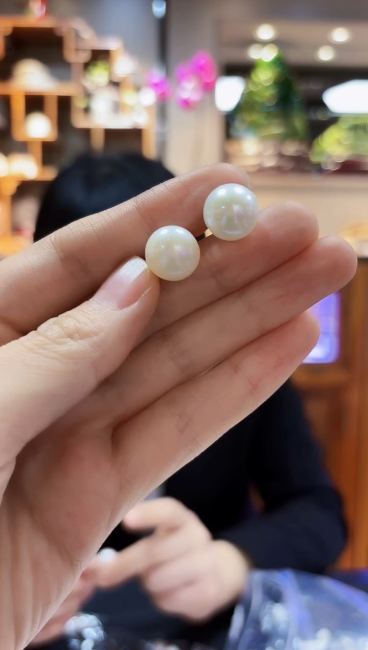【闪购商品】淡水珍珠耳饰合金12+