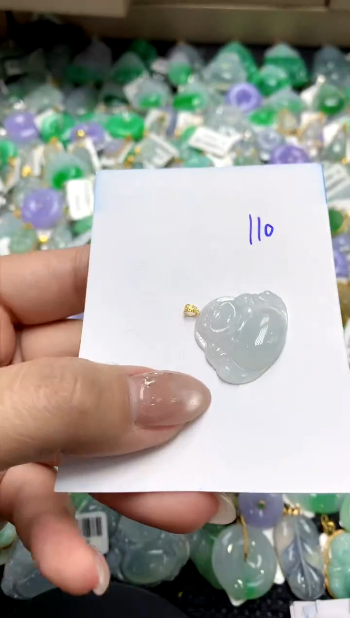 【闪购商品】翡翠颈饰18K金镶嵌1111111111111111