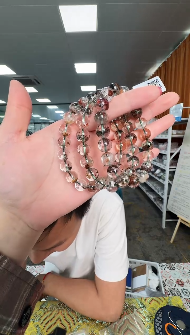 水晶手链未镶嵌XL2419 约10mm多样式发一件