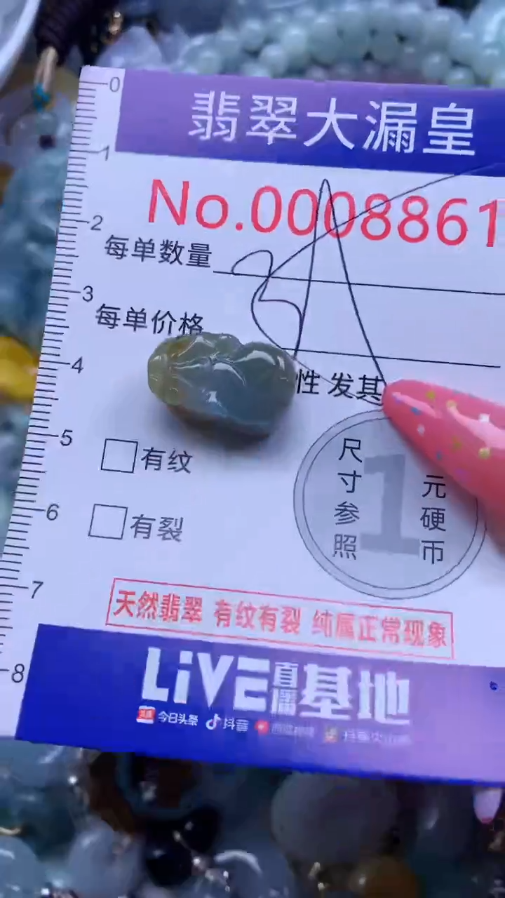 翡翠未镶嵌吊坠(不含链)8861