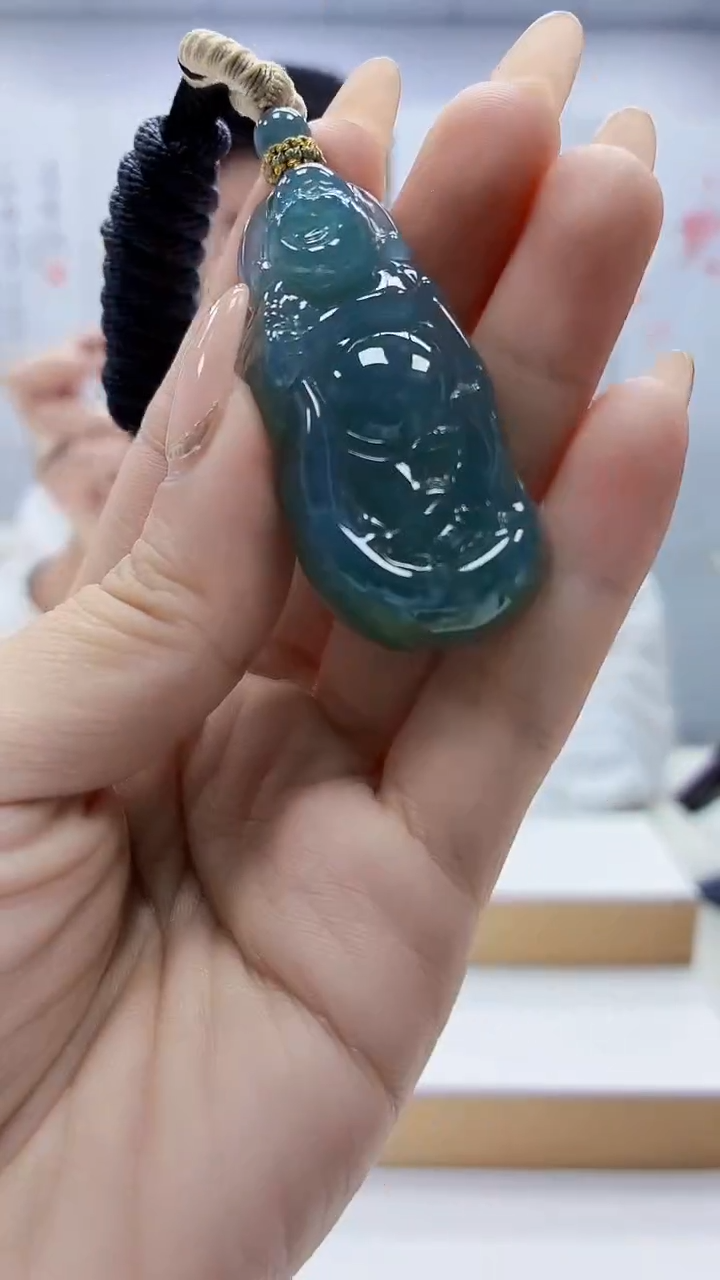 未镶嵌定制翡翠5028ty-毛货挂件34