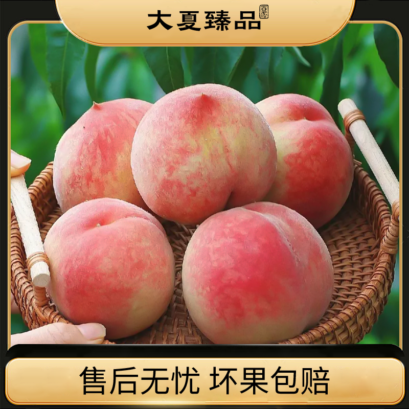 【大夏臻品】山西运城春美水蜜桃鲜甜多汁脆甜可口水果