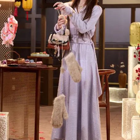 1月11号上新【女神降临 紫色】连衣裙汉服