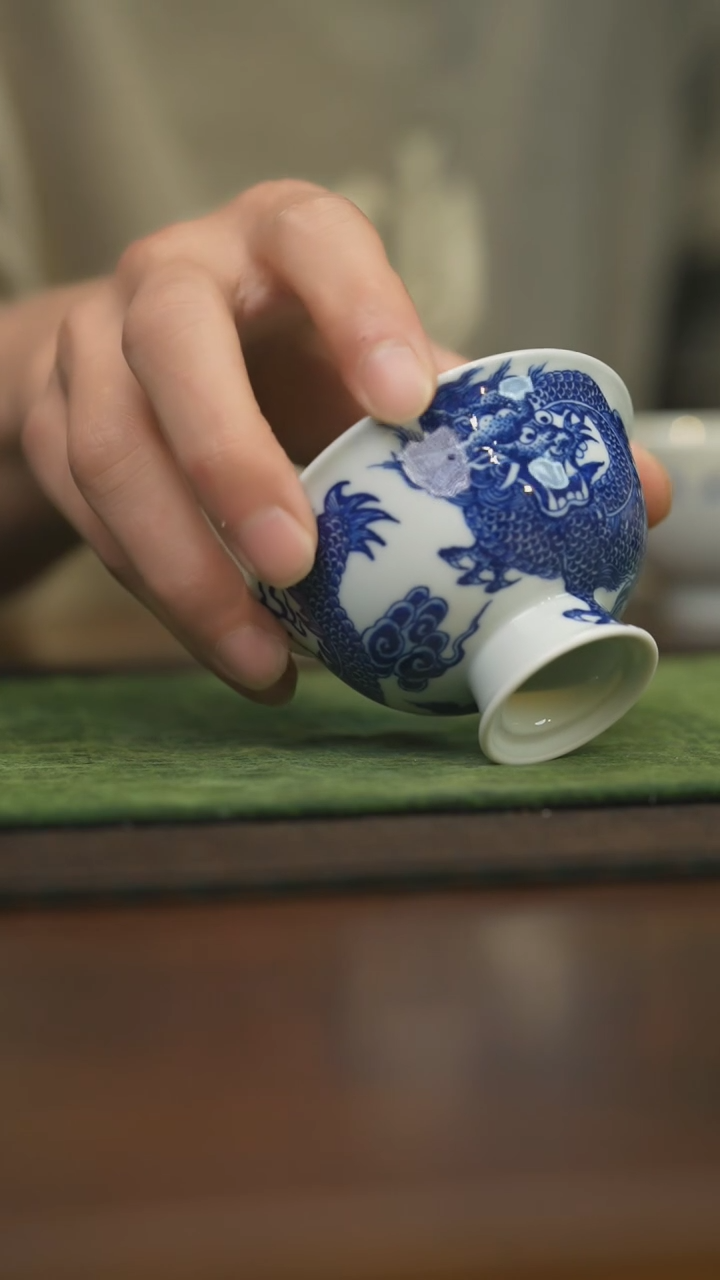 【闪购商品】杯柴窑青花破价福利   微瑕 