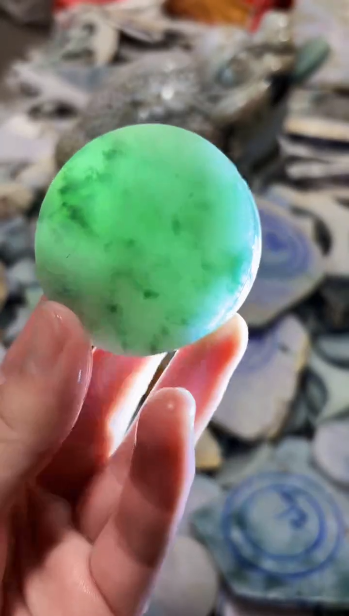 【闪购商品】翡翠颈饰未镶嵌A货白谭2597