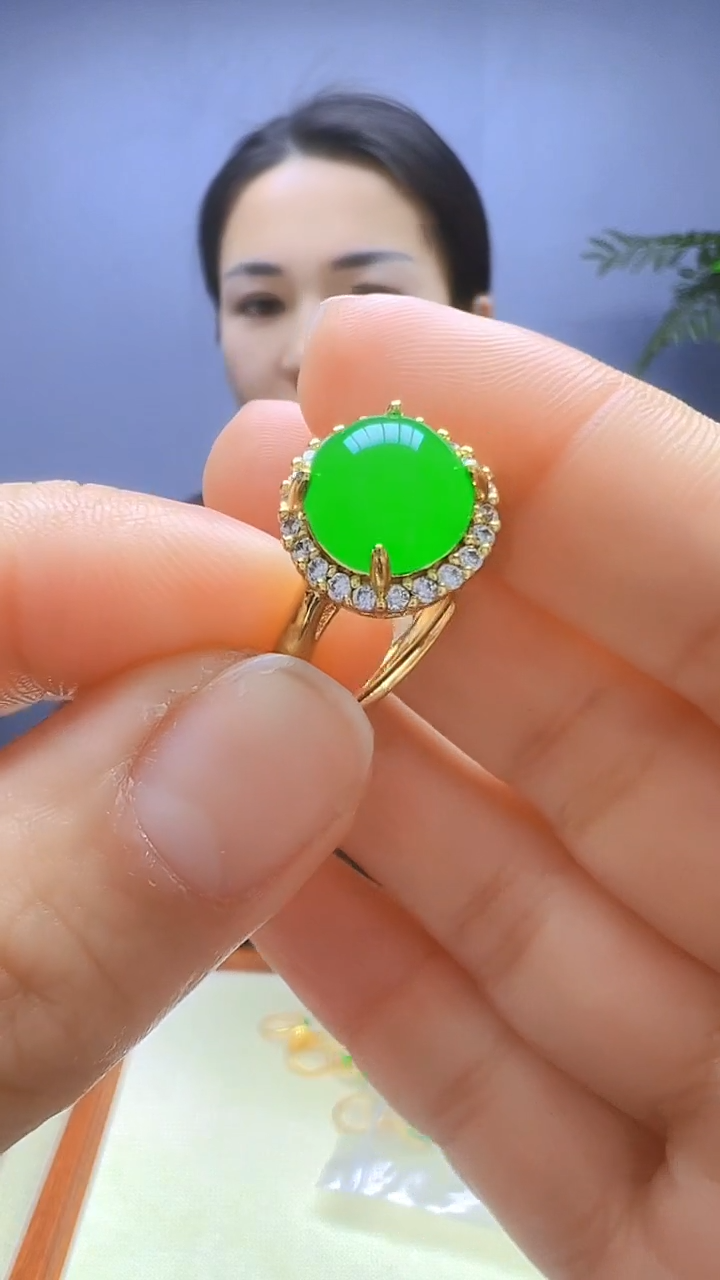 【闪购商品】翡翠颈饰14K金镶嵌颈饰