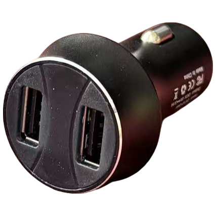 数显双USB孔车用充电头