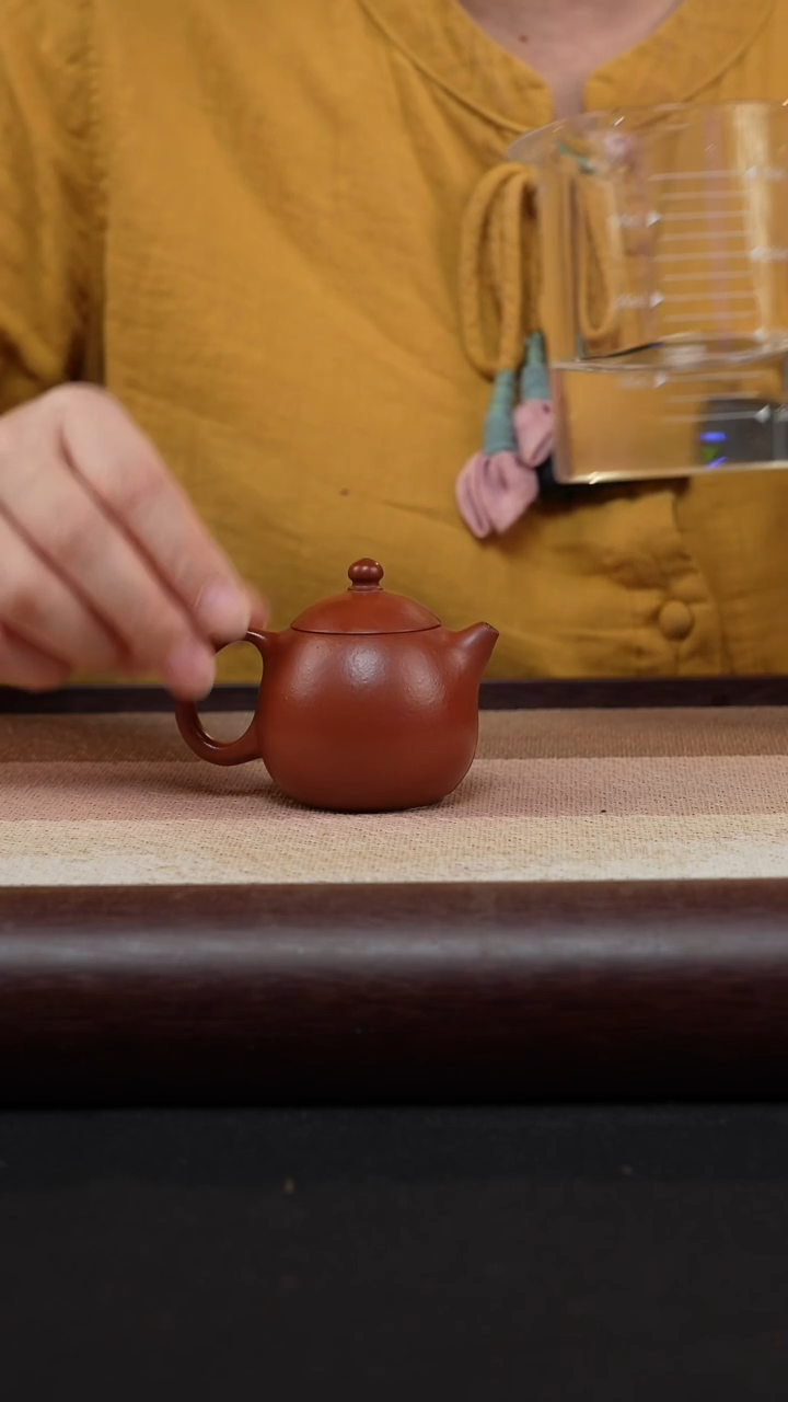 【闪购商品】紫砂茶壶朱泥-龙蛋MH-1696