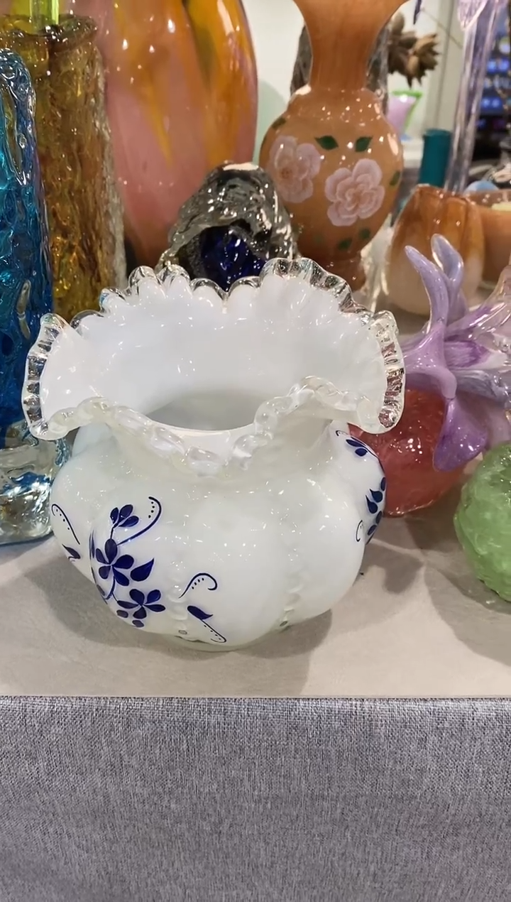 忽***。慕忆家手作琉璃花瓶瑕疵