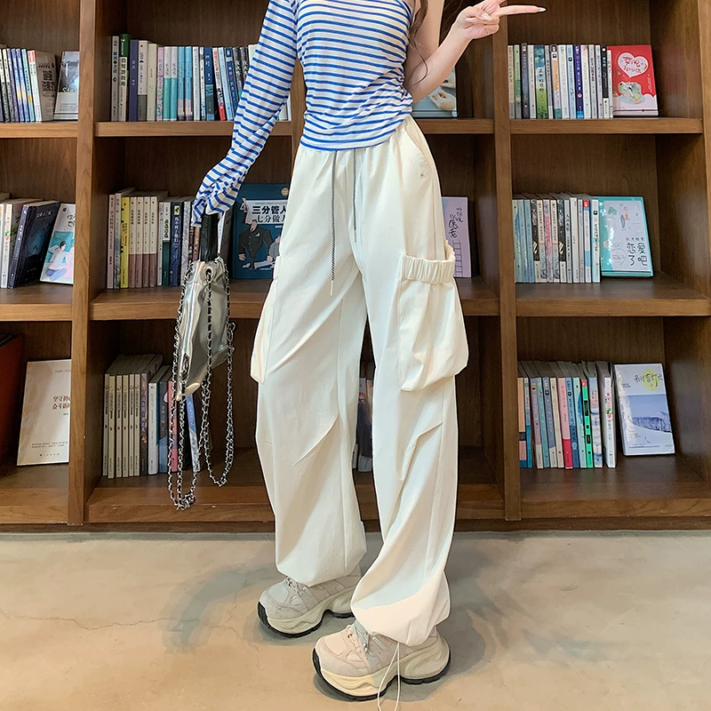 阔腿裤男秋冬加厚慵懒风垂感休闲直筒裤