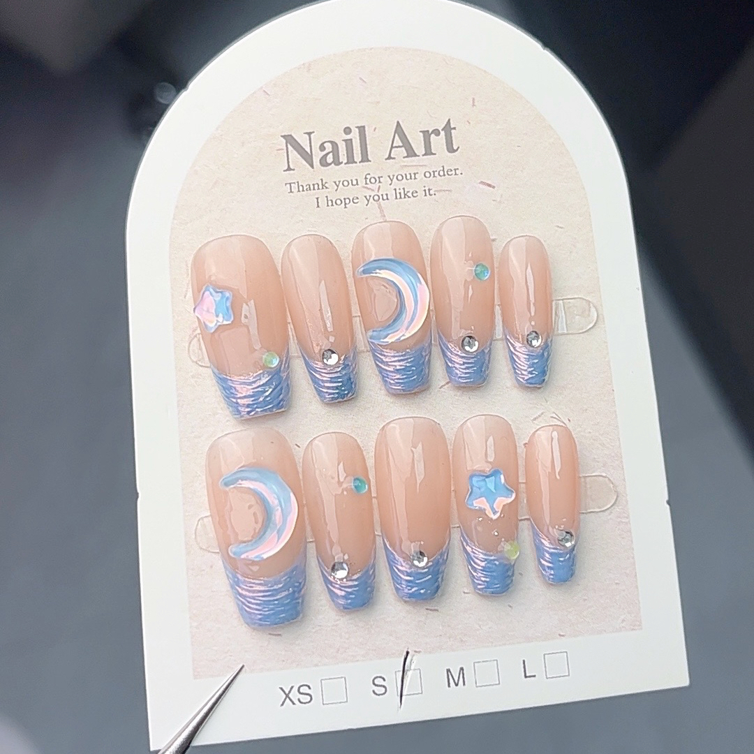 设计师专款-【梦海星辰】YH0015纯手工穿戴甲