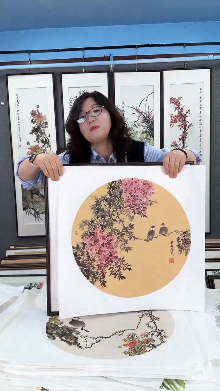 【闪购商品】国画精美 画芯  花鸟