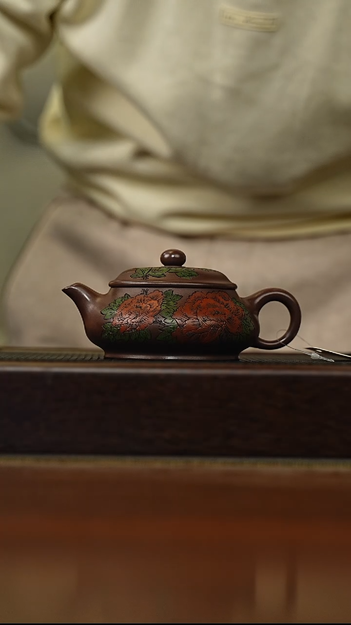 茶壶紫砂宜兴原矿 手工 紫砂壶容量180CC