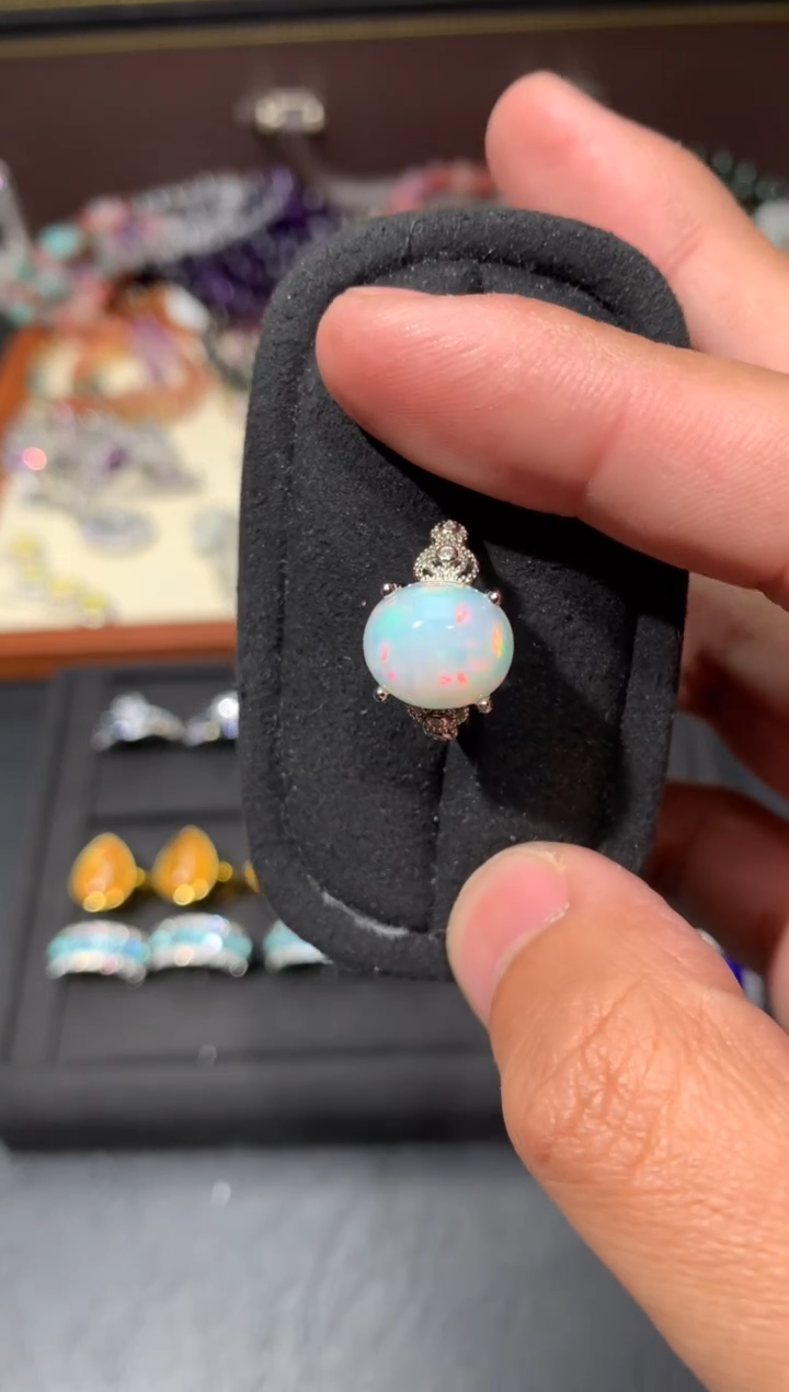 未镶嵌欧泊戒指G36