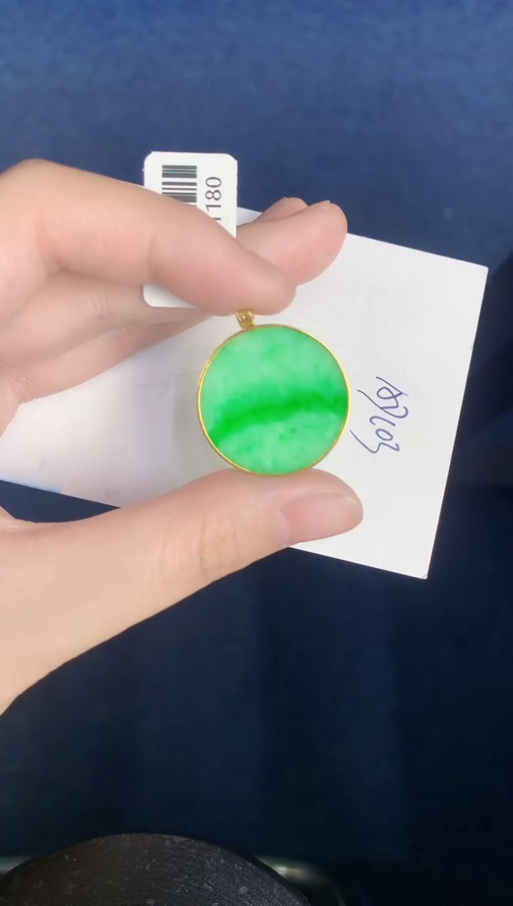 【闪购商品】翡翠颈饰18K金镶嵌000000000