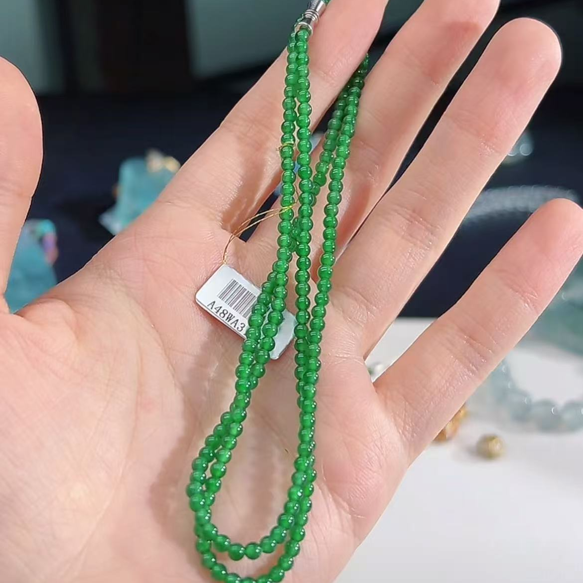 【庄家翡翠】危地马拉翡翠小米珠